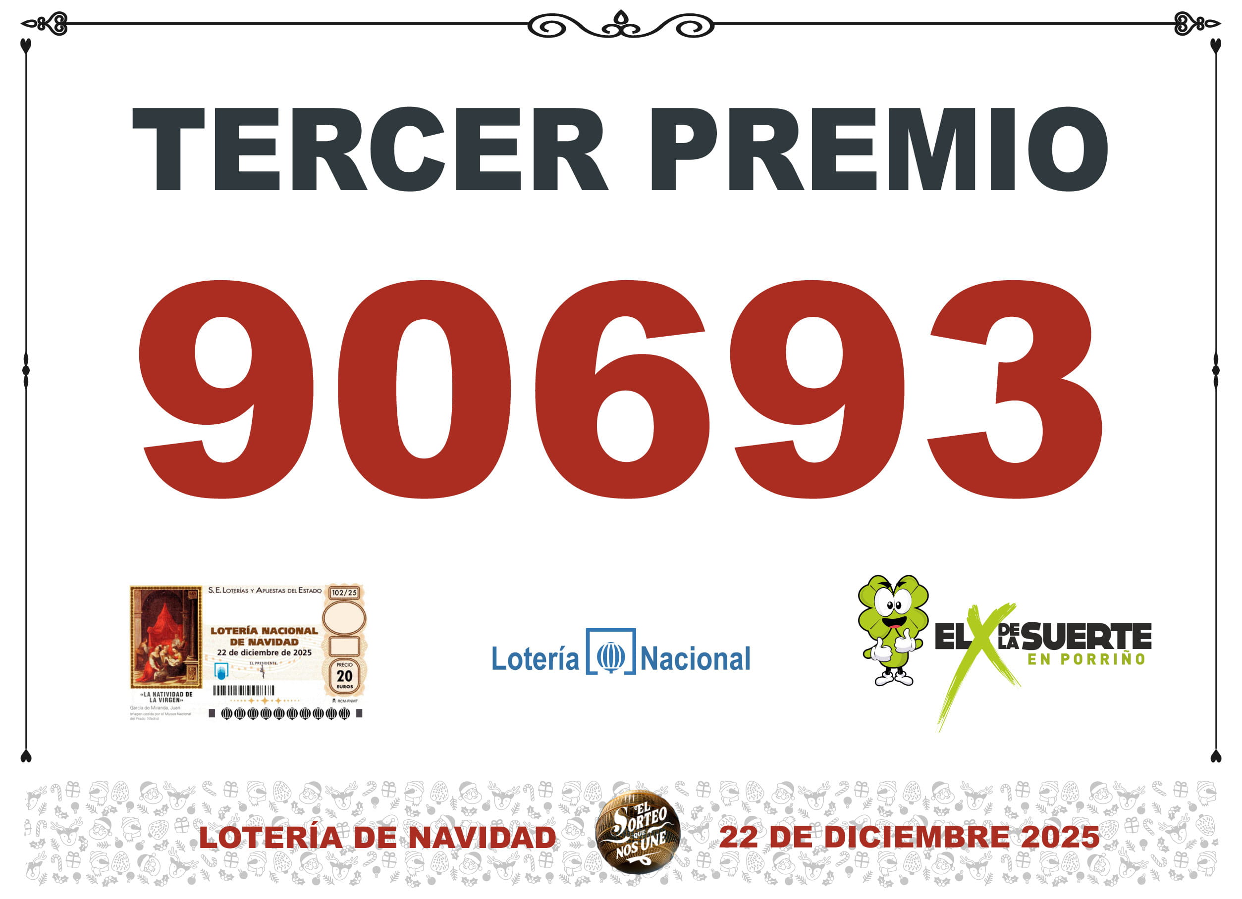 Lotería El X de la Suerte - Premio de Navidad 